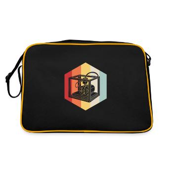 Impression 3D - Sac Retro - noir/or - Dos
