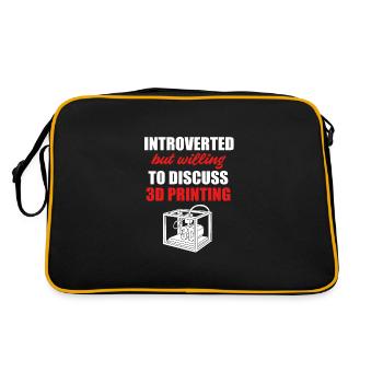 Impression 3D - Sac Retro - noir/or - Dos