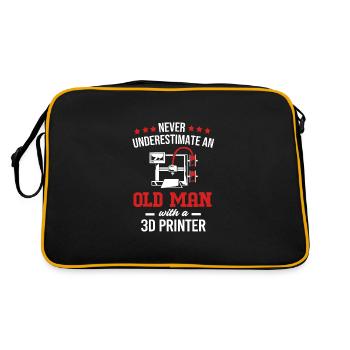 Impression 3D Impression Prototype - Sac Retro - noir/or - Dos