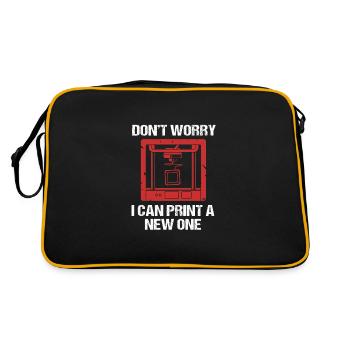 3D Printing - Retro Bag - black/gold - Back