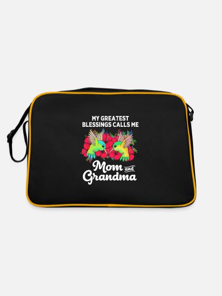 Hummingbird - Retro Bag - black/gold - Back
