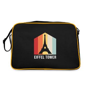 France Eiffel Tower - Retro Bag - black/gold - Back