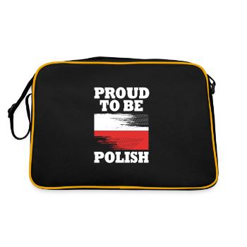 Pologne Polonais - Sac Retro - noir/or - Dos