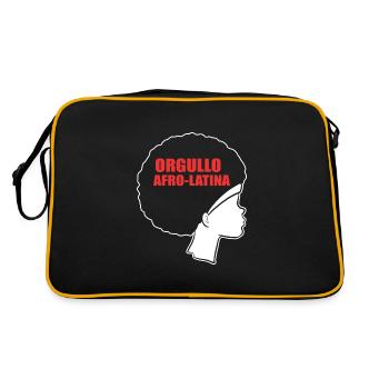 Afro Latina - Retro Tasche - Schwarz/Gold - Hinten