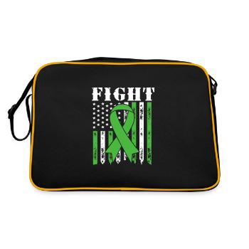 Schädel Hirn Trauma - Retro Tasche - Schwarz/Gold - Hinten