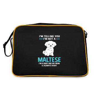 Maltese - Retro Bag - black/gold - Back