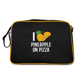Pizza Hawaï Pizza Ananas - Sac Retro - noir/or - Dos