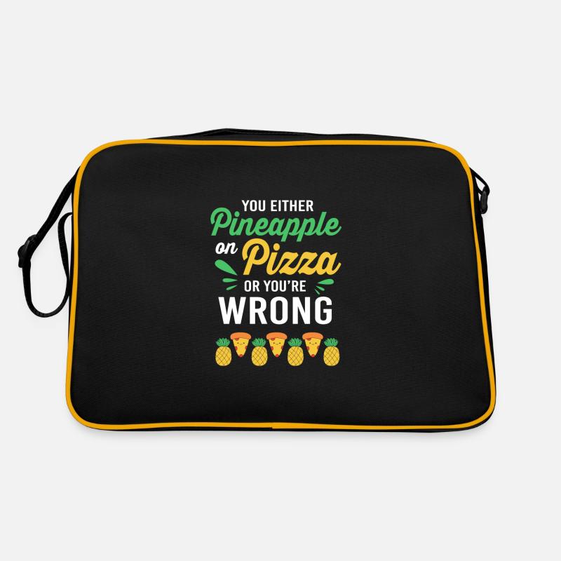 Pizza Hawaii Pizza Ananas Retro Tasche