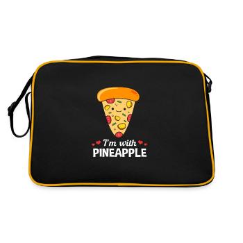 Pizza Hawaï Pizza Ananas - Sac Retro - noir/or - Dos