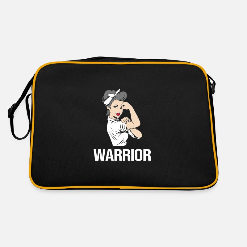 Lungenkrebs Warrior Krieger Retro Tasche