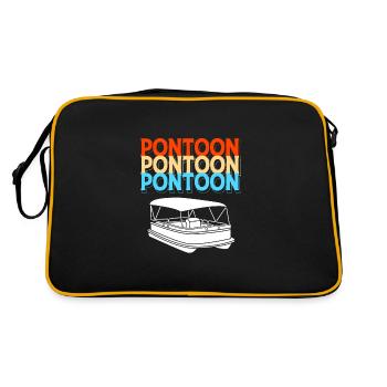 Bateau ponton Bateau Bateaux - Sac Retro - noir/or - Dos