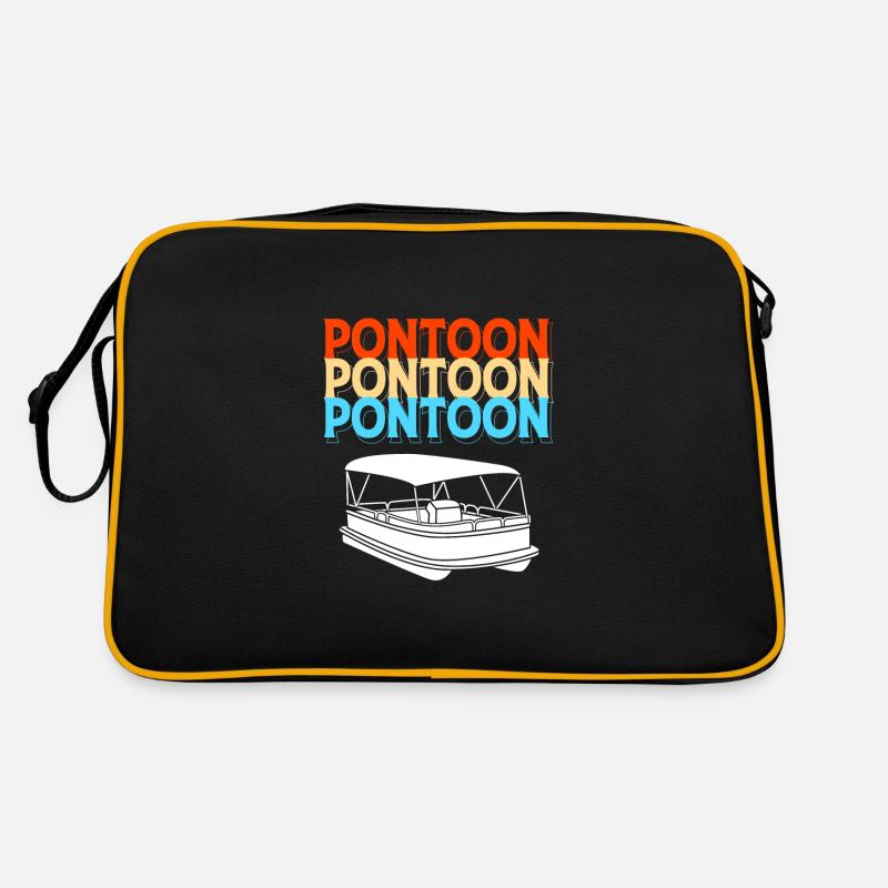 Pontonboot Boot Boote Retro Tasche