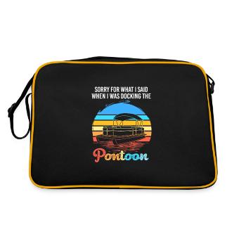 Bateau ponton Bateau Bateaux - Sac Retro - noir/or - Dos