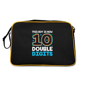 17th birthday Ten year of birth Date of birth - Retro Bag - black/gold - Back