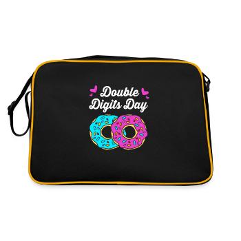 34th birthday Ten year of birth Date of birth - Retro Bag - black/gold - Back