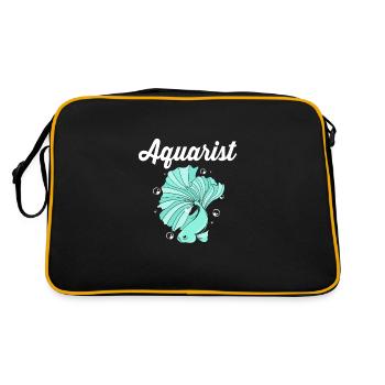 Aquariophile d’aquarium - Sac Retro - noir/or - Dos