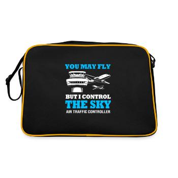 Air traffic controller - Retro Bag - black/gold - Back