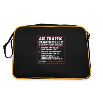 Air traffic controller - Retro Bag - black/gold - Back