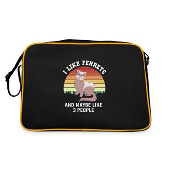 Furet - Sac Retro - noir/or - Dos