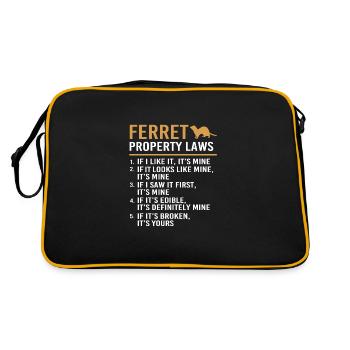 Furet - Sac Retro - noir/or - Dos