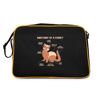 Furet - Sac Retro - noir/or - Dos