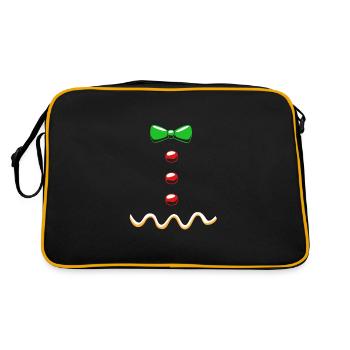 bonhomme en pain d’épice Coeur en pain d’épice Snacking en pain d’épice - Sac Retro - noir/or - Dos