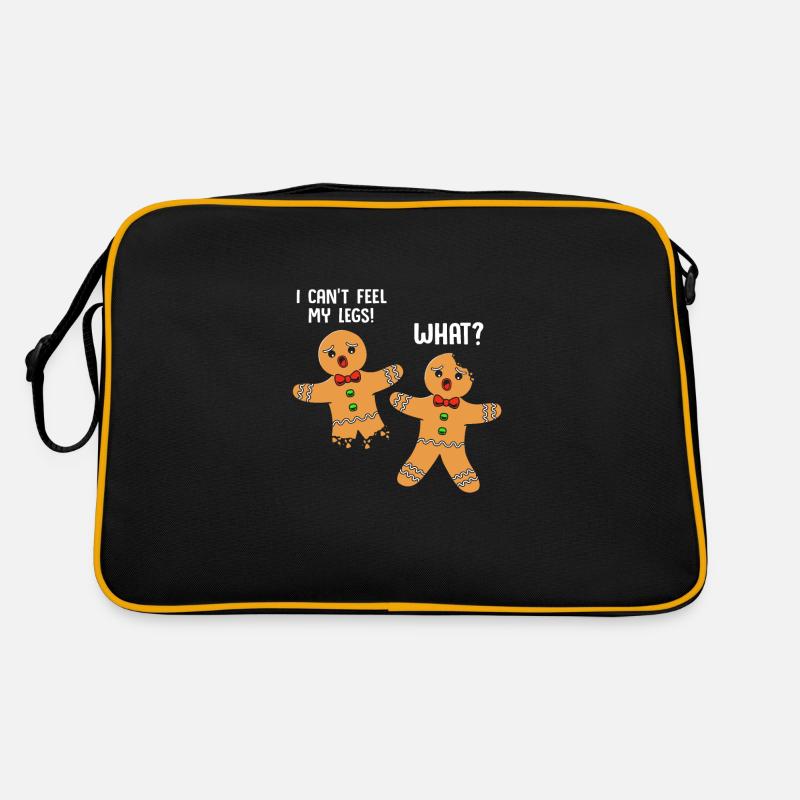 Gingerbread Man Gingerbread Heart Gingerbread Snacking Retro Bag