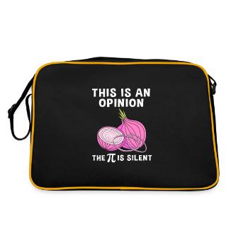 Zwiebel - Retro Tasche - Schwarz/Gold - Hinten