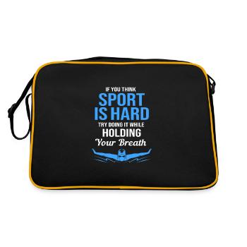 Swimming Swimmers Swimming Pool Swimming Instructors - Retro Bag - black/gold - Back