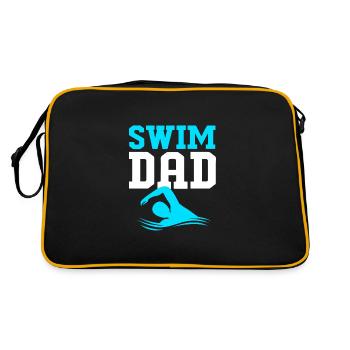 Swimming Swimmers Swimming Pool Swimming Instructors - Retro Bag - black/gold - Back