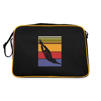 Swimming Swimmers Swimming Pool Swimming Instructors - Retro Bag - black/gold - Back