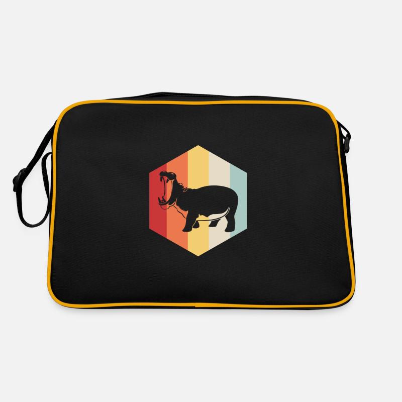 Nilpferd Retro Tasche