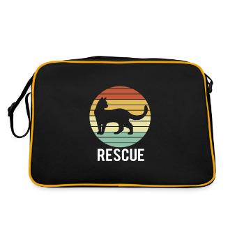 Sauvetage des animaux Droits des animaux Refuge pour animaux de sauvetage des animaux - Sac Retro - noir/or - Dos
