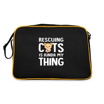 Sauvetage des animaux Droits des animaux Refuge pour animaux de sauvetage des animaux - Sac Retro - noir/or - Dos