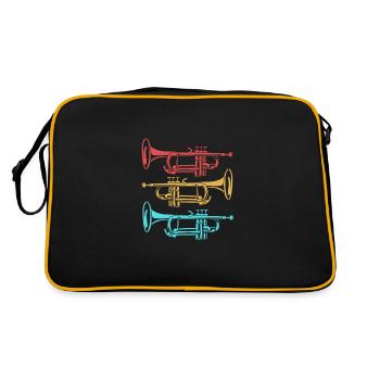 Trombone - Sac Retro - noir/or - Dos