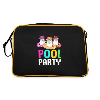 Fête à la piscine - Sac Retro - noir/or - Dos