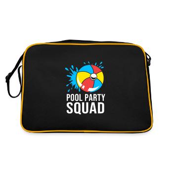 Fête à la piscine - Sac Retro - noir/or - Dos