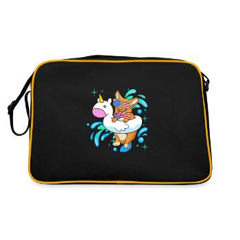 Fête à la piscine - Sac Retro - noir/or - Dos