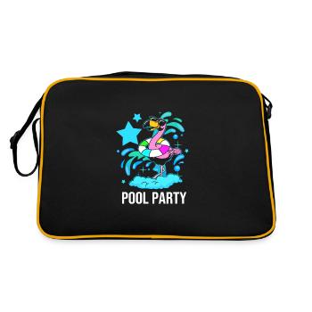 Fête à la piscine - Sac Retro - noir/or - Dos