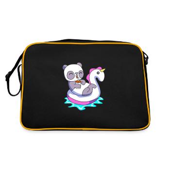Fête à la piscine - Sac Retro - noir/or - Dos