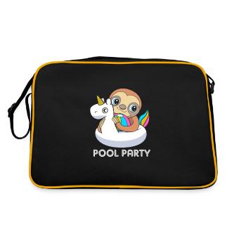 Fête à la piscine - Sac Retro - noir/or - Dos