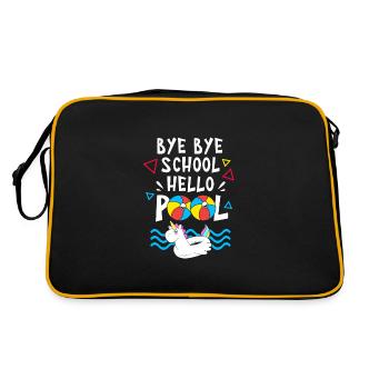 Fête à la piscine - Sac Retro - noir/or - Dos