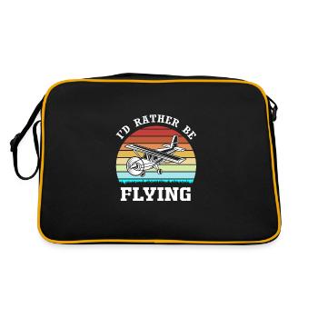 Pilote d’avion - Sac Retro - noir/or - Dos