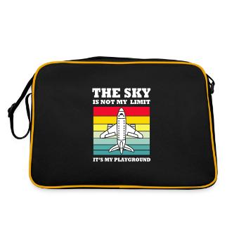 Pilot Airplane - Retro Bag - black/gold - Back