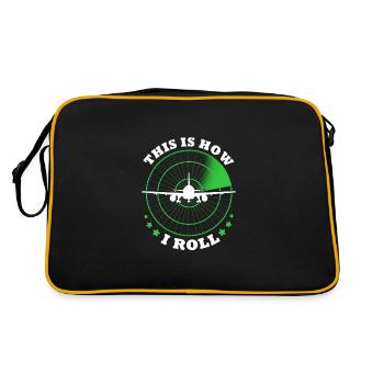 Pilote d’avion - Sac Retro - noir/or - Dos