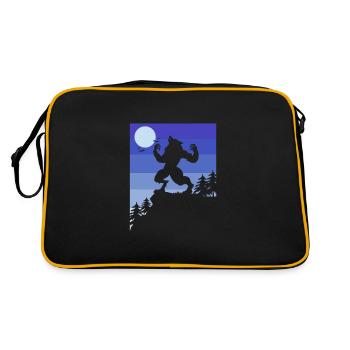 Werewolf - Retro Bag - black/gold - Back
