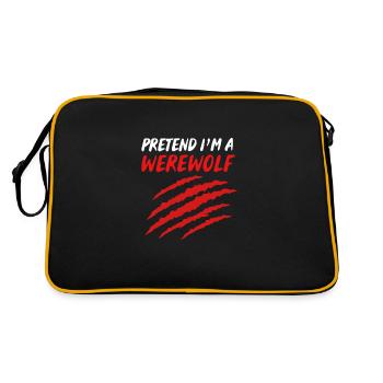 Werewolf - Retro Bag - black/gold - Back