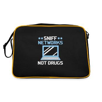 Cyber programmeur cybersécurité Hacker - Sac Retro - noir/or - Dos