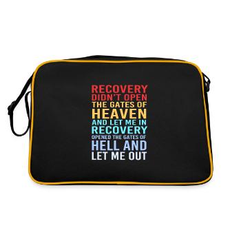 Drug-free addiction addicted - Retro Bag - black/gold - Back