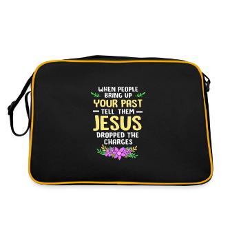 Drug-free addiction addicted - Retro Bag - black/gold - Back
